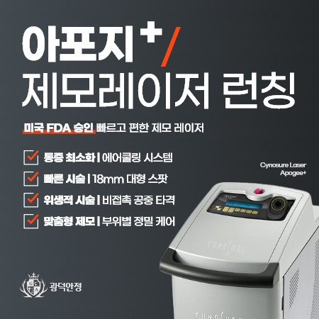 아포지 제모 레이저 신규 도입